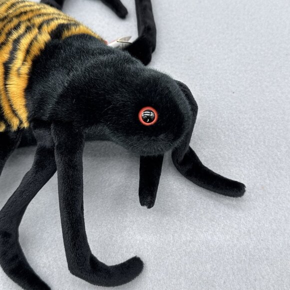 Spider Plush Spinner Lot of 2 TY Beanie Buddy & Baby Stuffed Toys Black Brown - Picture 4 of 16
